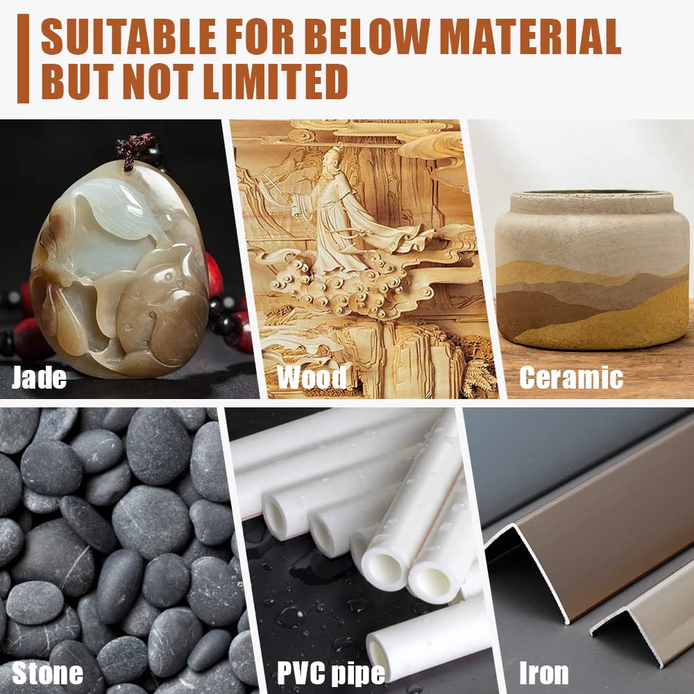 USB-Gravierstift Zubehör 20 Stück Diamant Fräser Set Universell - Image 4